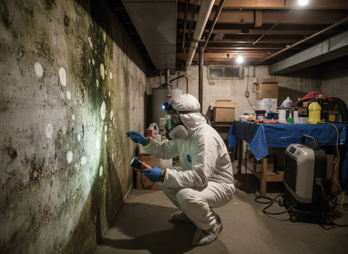 Basement Mold Inspection in North Hills, CA
